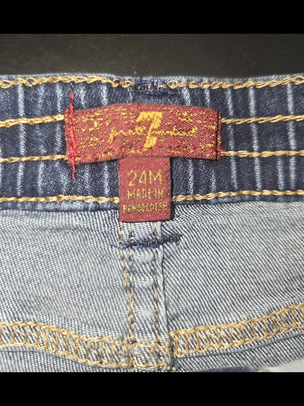Classic Girls' 7 For All Mankind Blue Denim Jeans | Size 24M